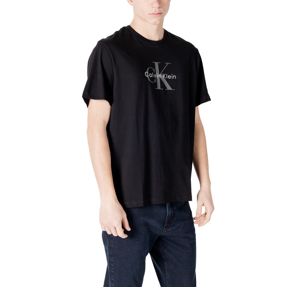 Calvin Klein Jeans Black Cotton T-Shirt | Regal Royce
