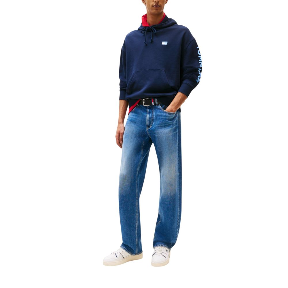 Tommy Hilfiger Jeans Blue Recycled Cotton Hoodie | Regal Royce