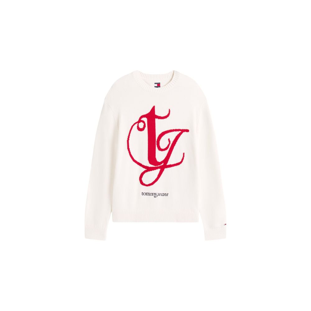 Tommy Hilfiger Jeans Cream Recycled Cotton Sweatshirt | Regal Royce
