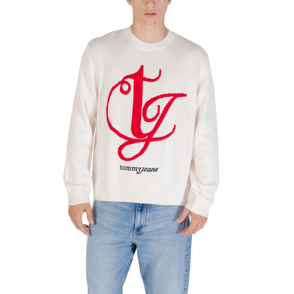 Tommy Hilfiger Jeans Cream Recycled Cotton Sweatshirt | Regal Royce