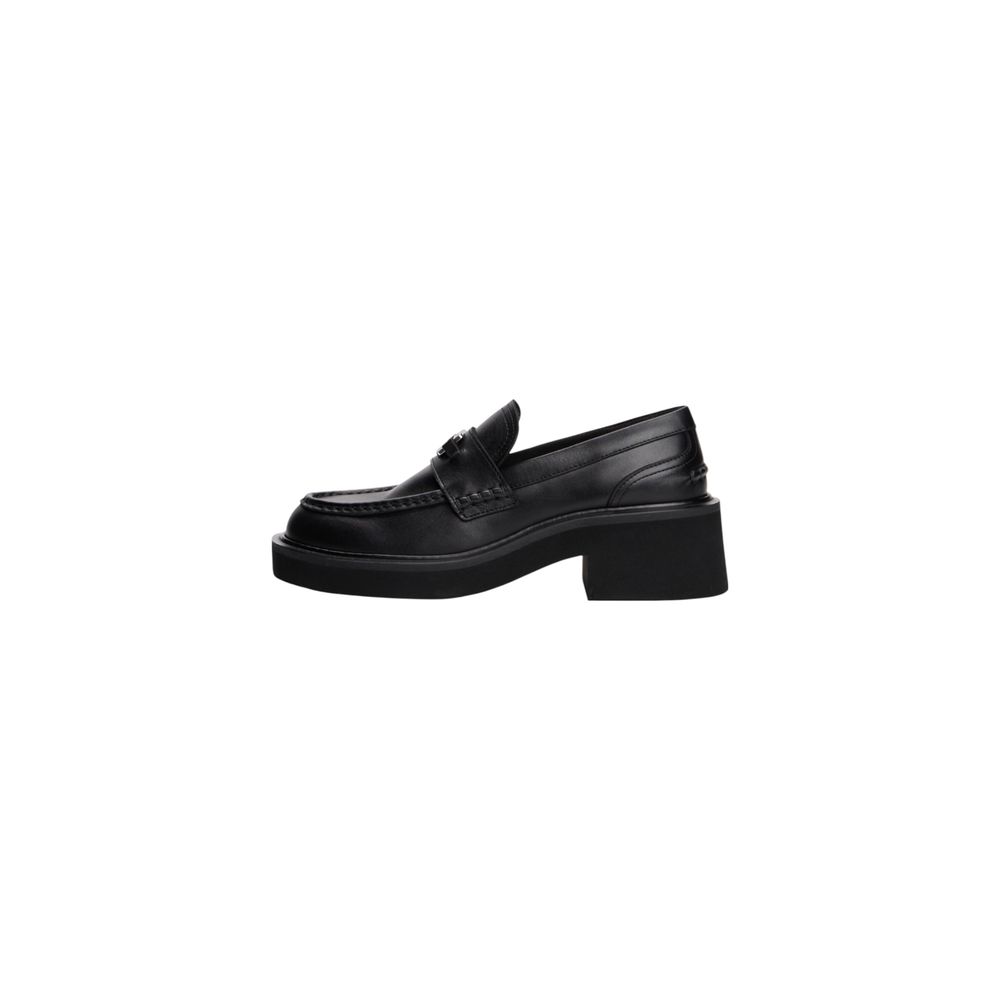 Tommy Hilfiger Jeans Black Leather High Heel Pumps | Regal Royce