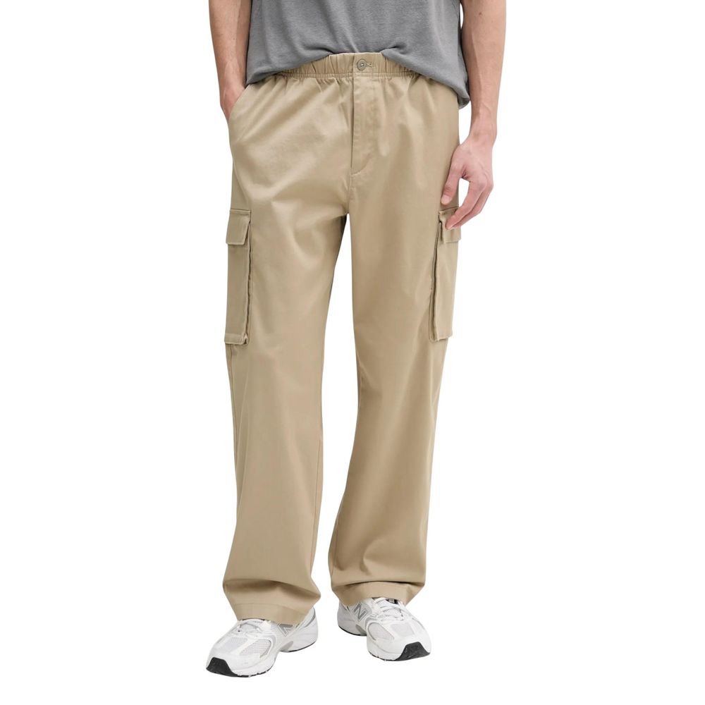 Calvin Klein Jeans Beige Cotton Cargo Pants | Regal Royce