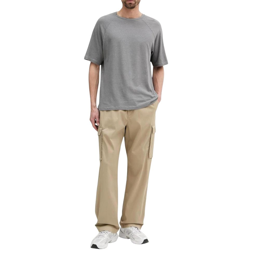 Calvin Klein Jeans Beige Cotton Cargo Pants | Regal Royce
