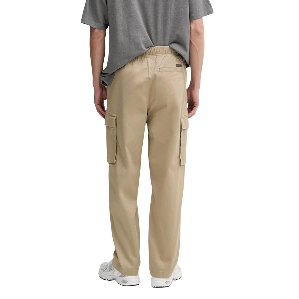 Calvin Klein Jeans Beige Cotton Cargo Pants | Regal Royce
