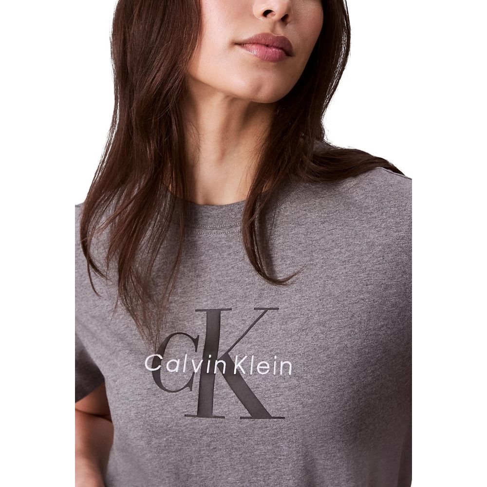 Calvin Klein Jeans Gray Cotton T-Shirt | Regal Royce