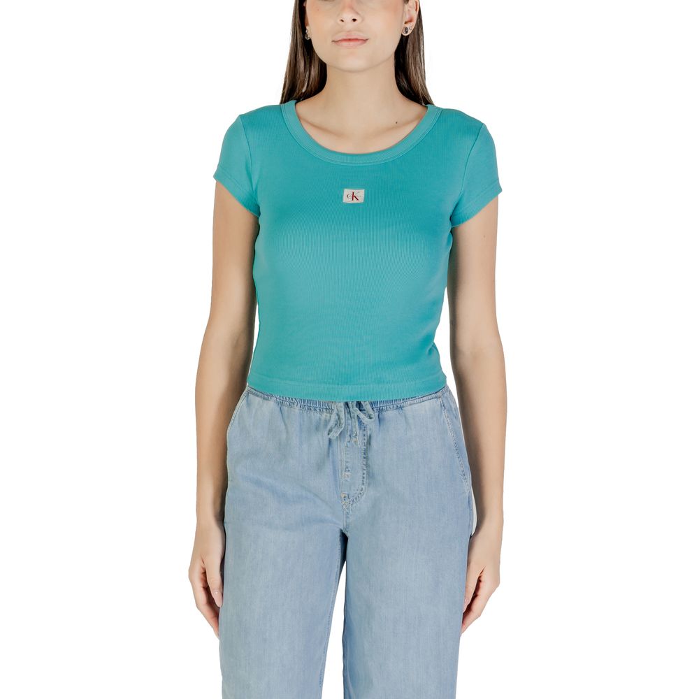 Calvin Klein Jeans Blue Cotton T-Shirt | Regal Royce