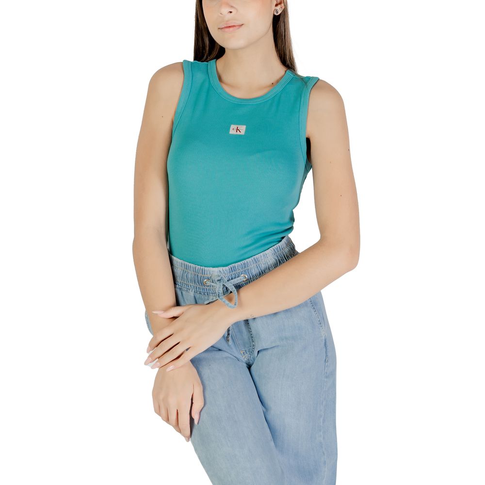 Calvin Klein Jeans Blue Cotton Top | Regal Royce