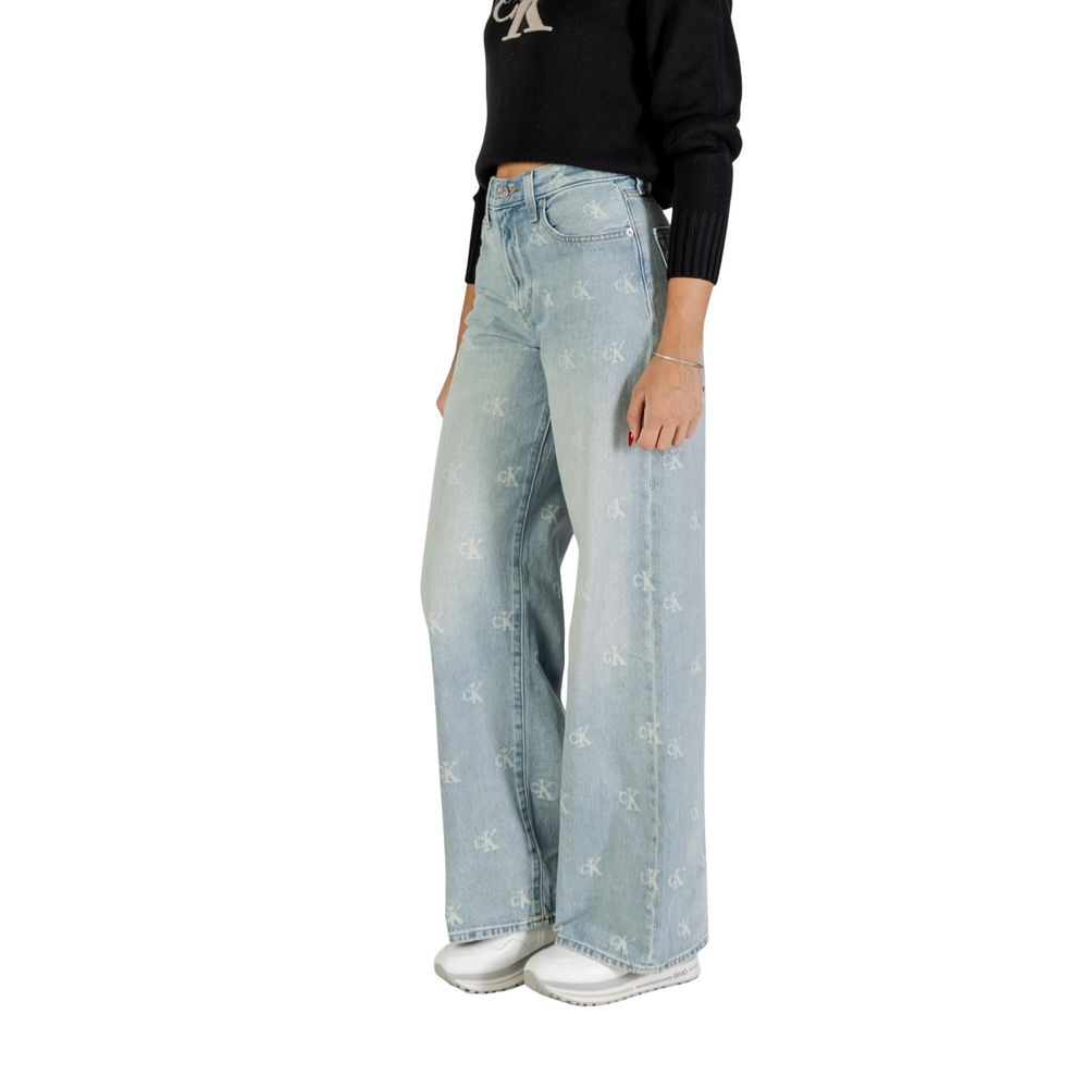 Calvin Klein Jeans Light Blue Cotton Bootcut Jeans | Regal Royce
