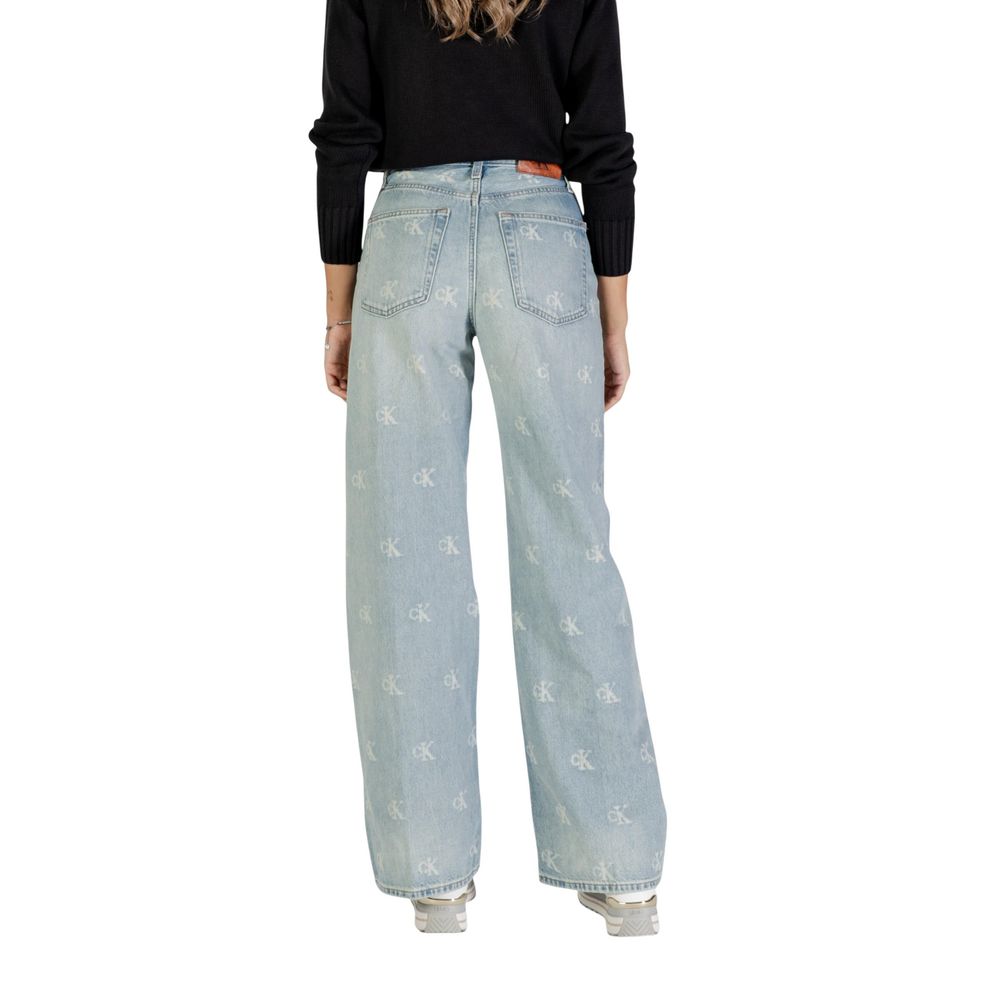 Calvin Klein Jeans Light Blue Cotton Bootcut Jeans | Regal Royce