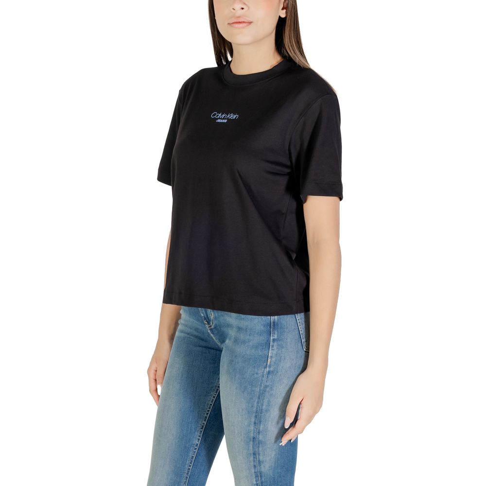 Calvin Klein Jeans Black Cotton T-Shirt | Regal Royce