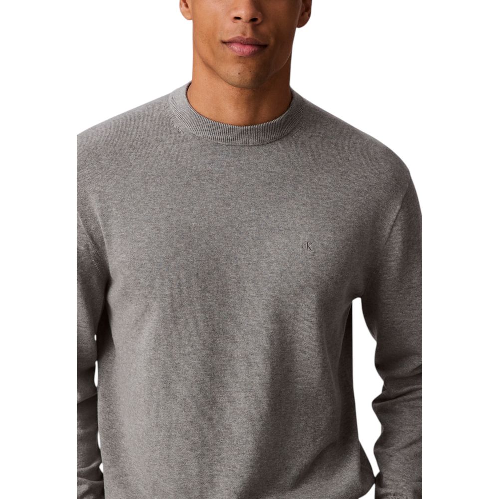 Calvin Klein Jeans Gray Cotton Sweatshirt | Regal Royce