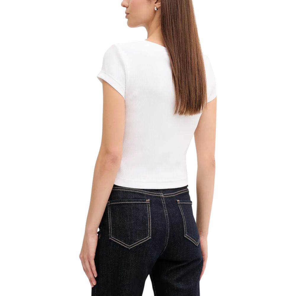 Calvin Klein Jeans White Cotton T-Shirt | Regal Royce