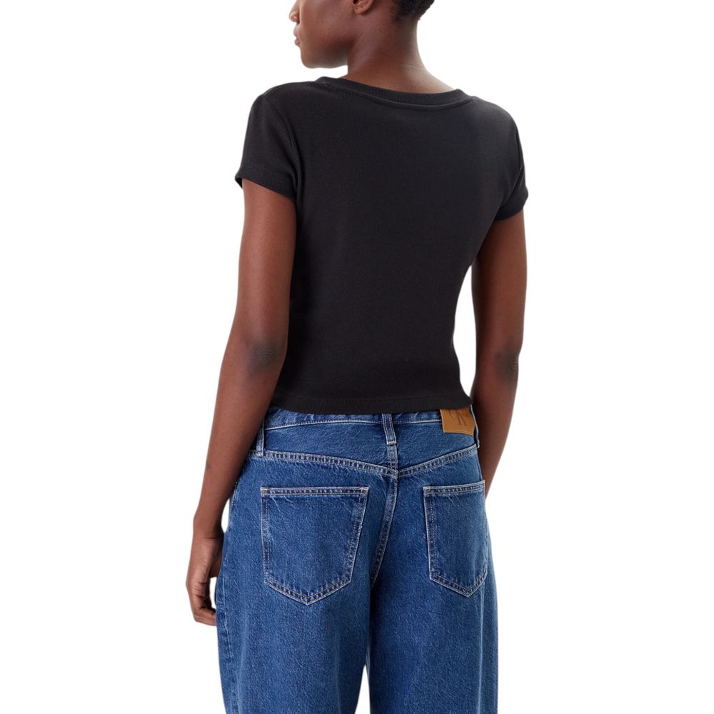 Calvin Klein Jeans Black Cotton T-Shirt | Regal Royce