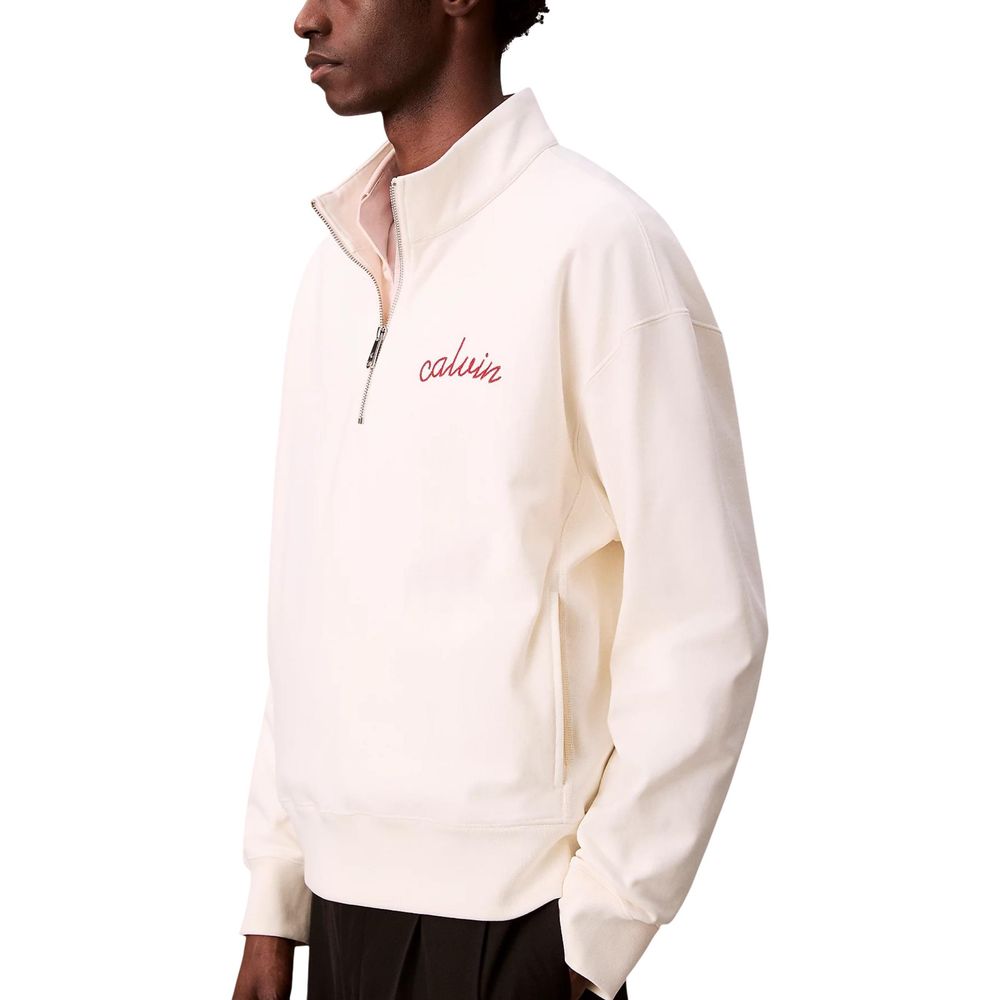 Calvin Klein Jeans White Cotton Sweatshirt | Regal Royce