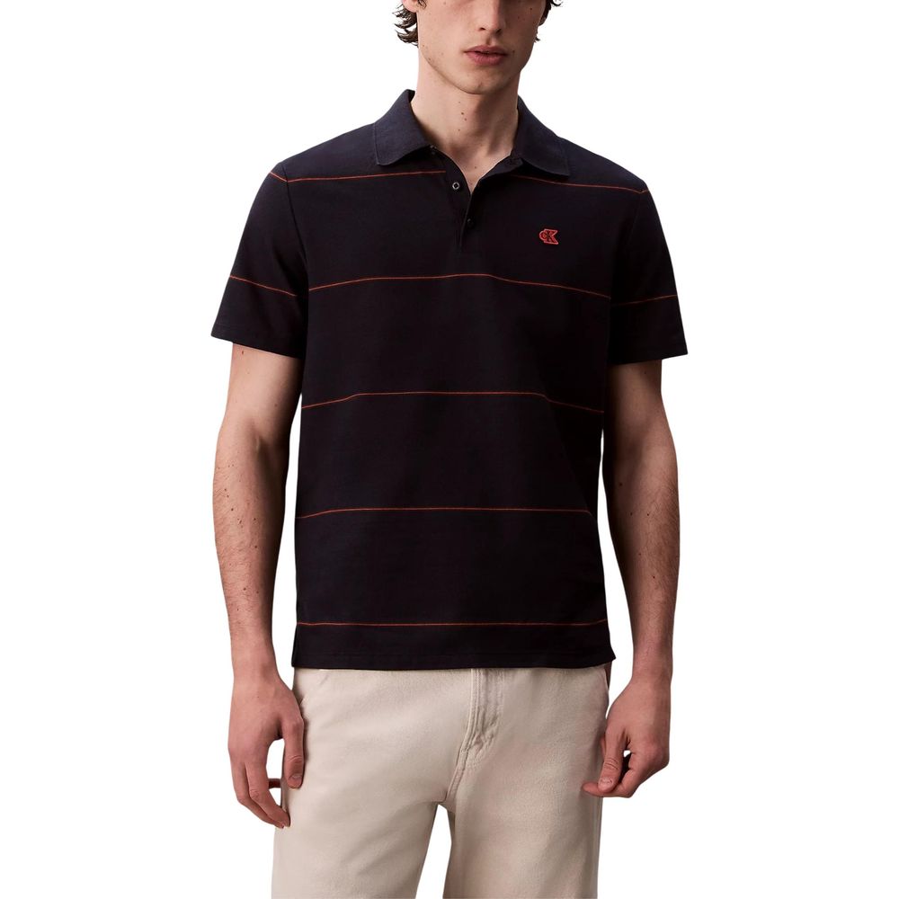 Calvin Klein Jeans Blue Cotton Polo Shirt | Regal Royce