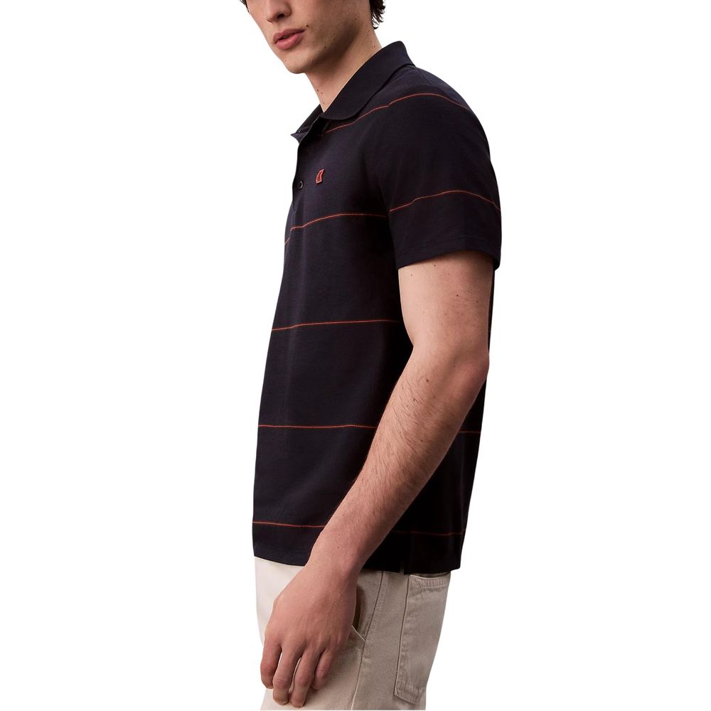 Calvin Klein Jeans Blue Cotton Polo Shirt | Regal Royce