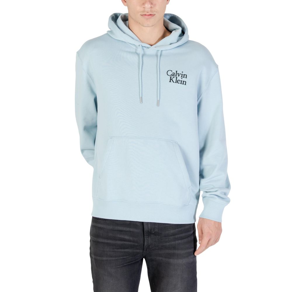 Calvin Klein Jeans Blue Cotton Hoodie | Regal Royce