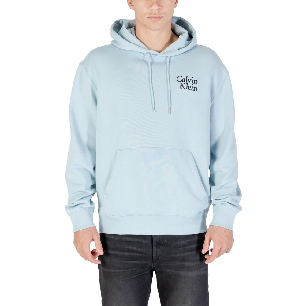 Calvin Klein Jeans Blue Cotton Hoodie | Regal Royce