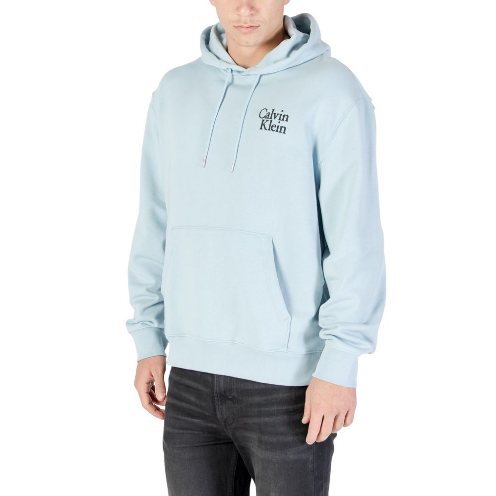 Calvin Klein Jeans Blue Cotton Hoodie | Regal Royce