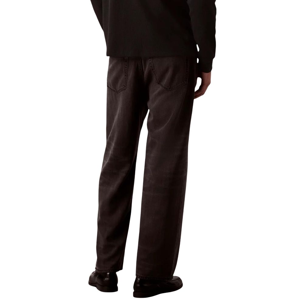 Calvin Klein Jeans Black Lyocell Relaxed Fit Jeans | Regal Royce