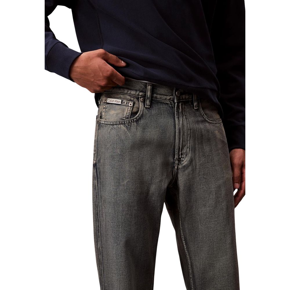 Calvin Klein Jeans Beige Cotton Relaxed Fit Jeans | Regal Royce
