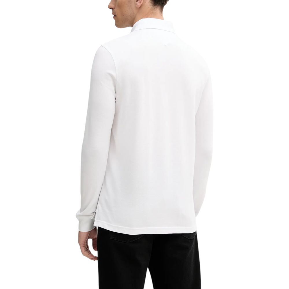 Tommy Hilfiger White Organic Cotton Long Sleeve T-Shirt | Regal Royce