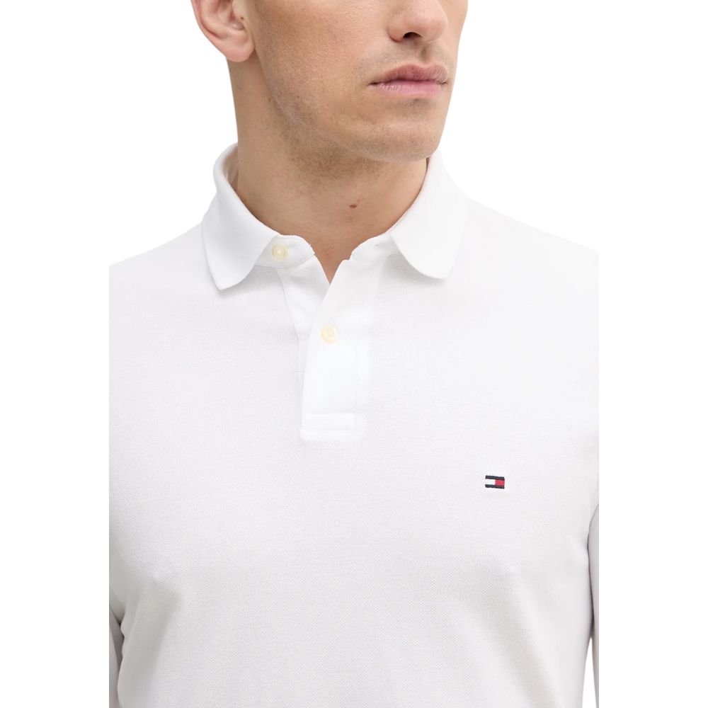 Tommy Hilfiger White Organic Cotton Long Sleeve T-Shirt | Regal Royce