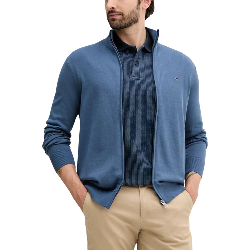 Tommy Hilfiger Blue Cotton Cardigan | Regal Royce