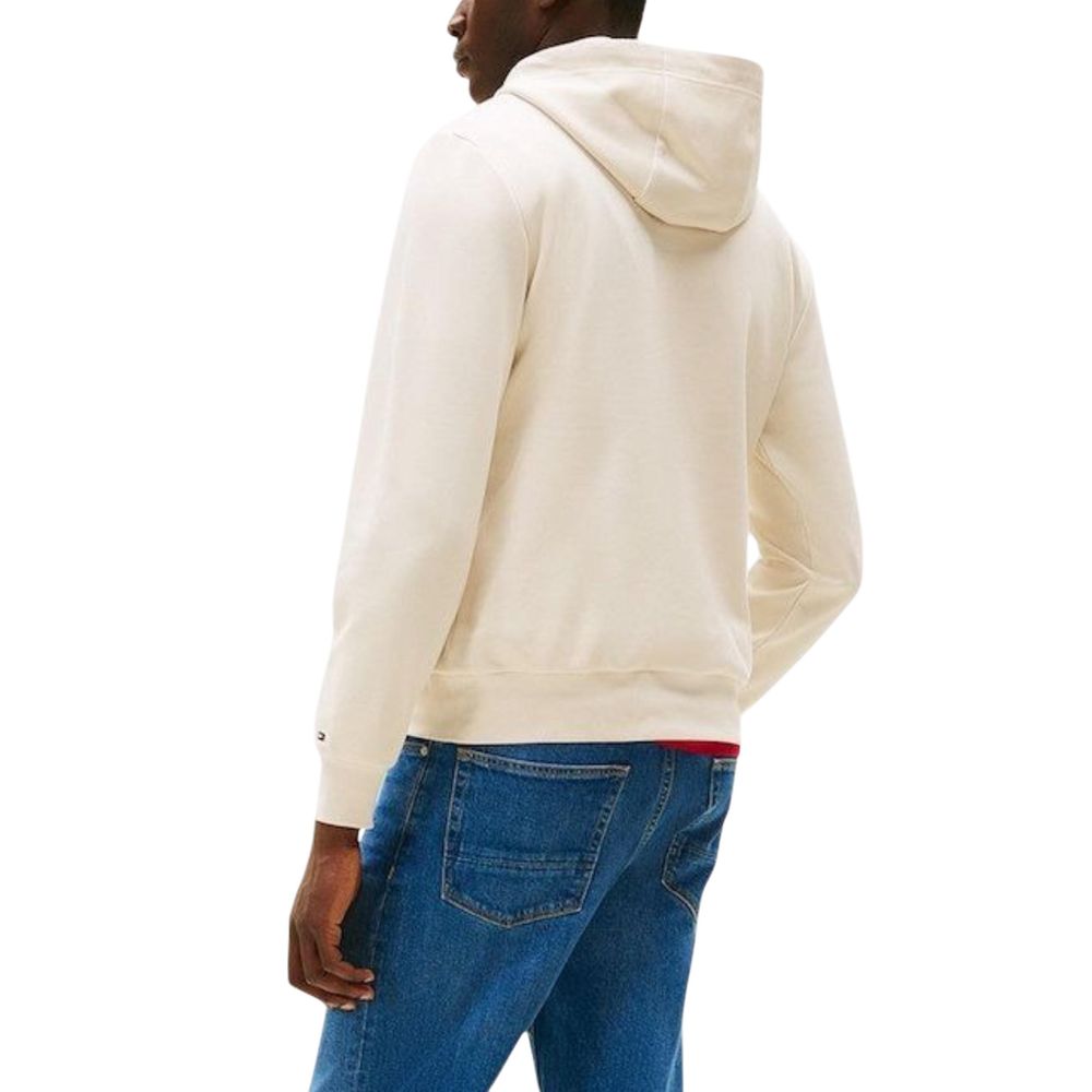 Tommy Hilfiger Beige Organic Cotton Hoodie | Regal Royce