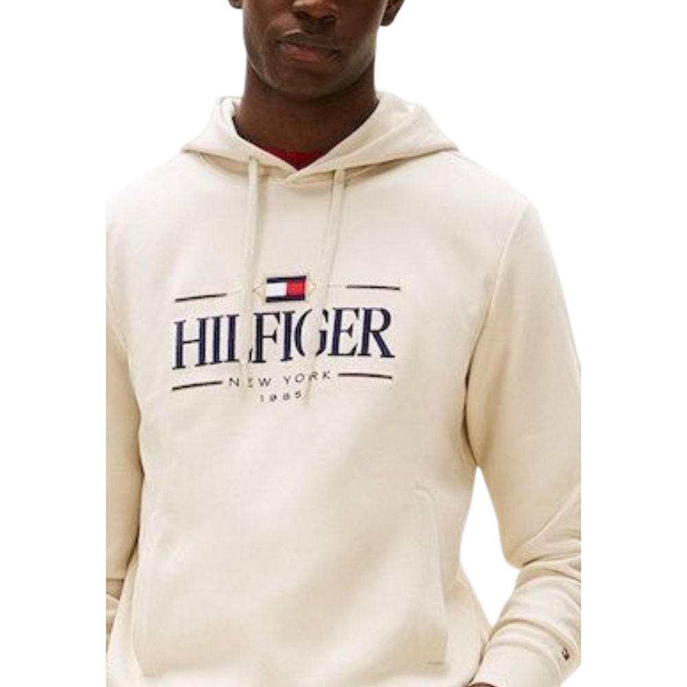 Tommy Hilfiger Beige Organic Cotton Hoodie | Regal Royce