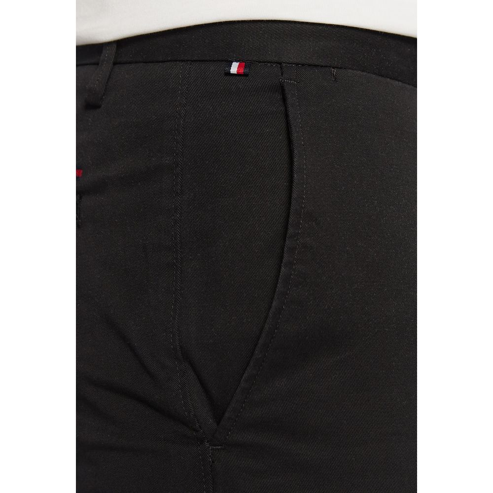Tommy Hilfiger Black Recycled Cotton Skinny Pants | Regal Royce