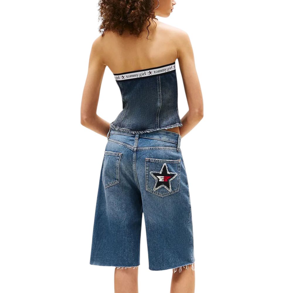 Tommy Hilfiger Jeans Blue Recycled Cotton Top | Regal Royce