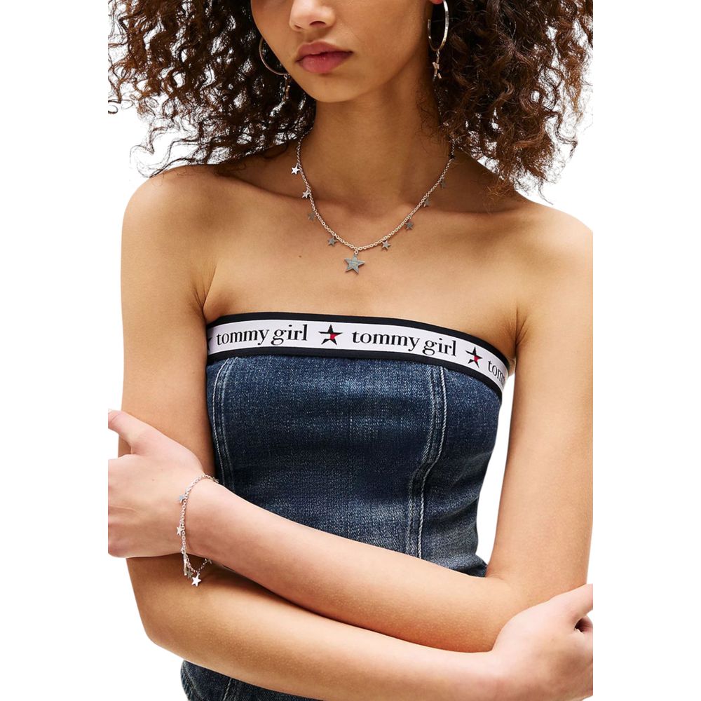 Tommy Hilfiger Jeans Blue Recycled Cotton Top | Regal Royce