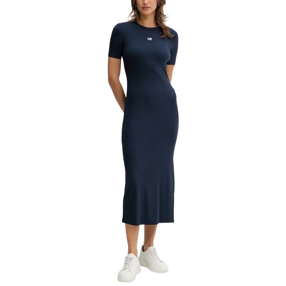 Calvin Klein Jeans Blue Modal Long Dress | Regal Royce