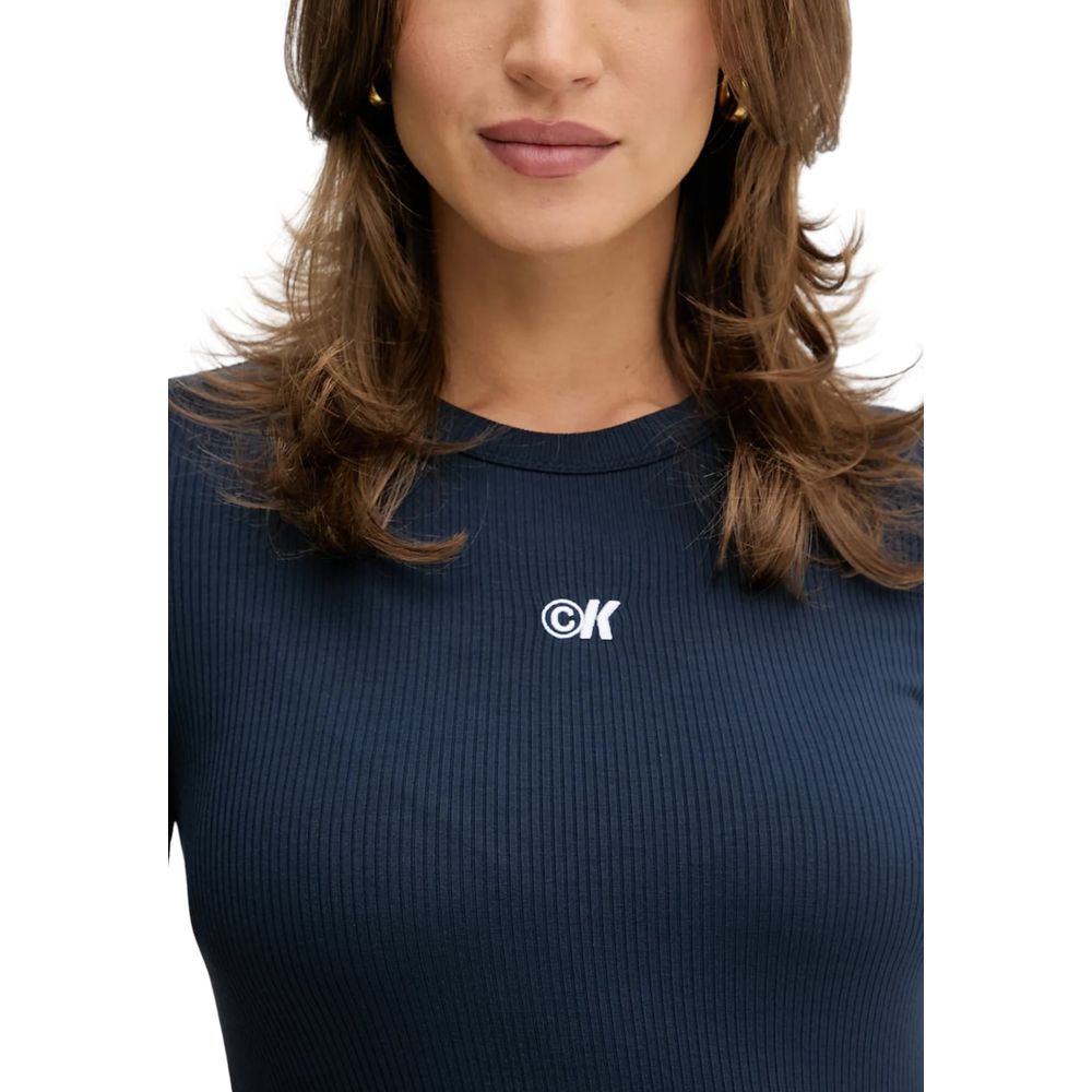 Calvin Klein Jeans Blue Modal Long Dress | Regal Royce