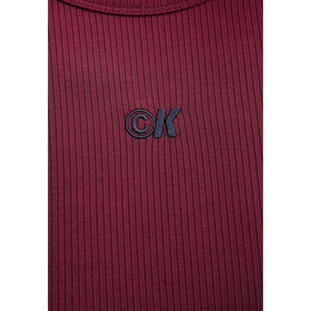 Calvin Klein Jeans Bordeaux Modal Long Dress | Regal Royce