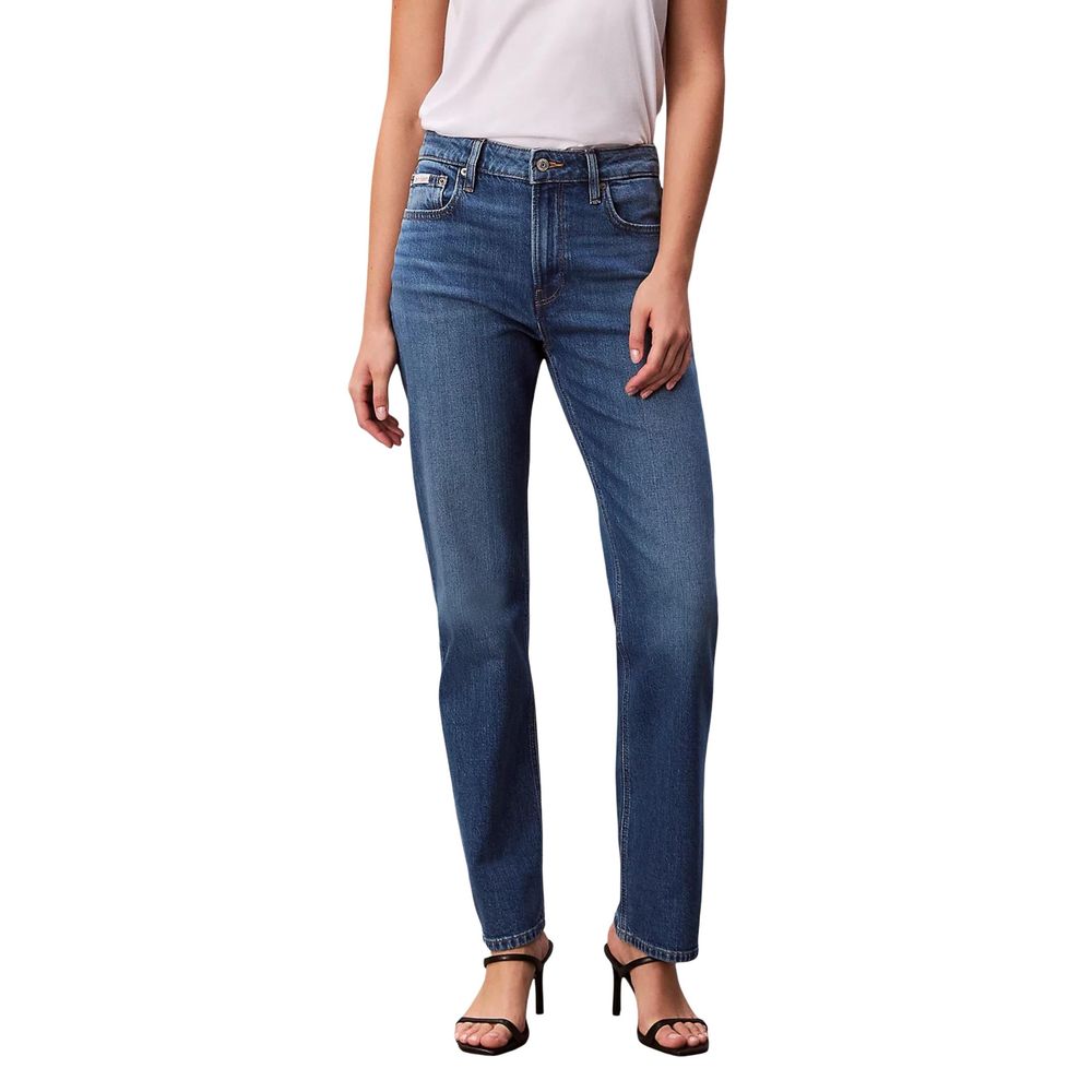 Calvin Klein Jeans Blue Cotton Mom Jeans | Regal Royce