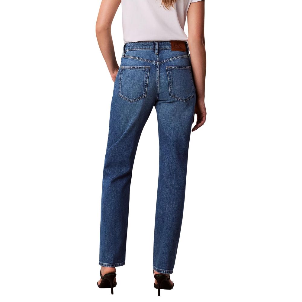 Calvin Klein Jeans Blue Cotton Mom Jeans | Regal Royce