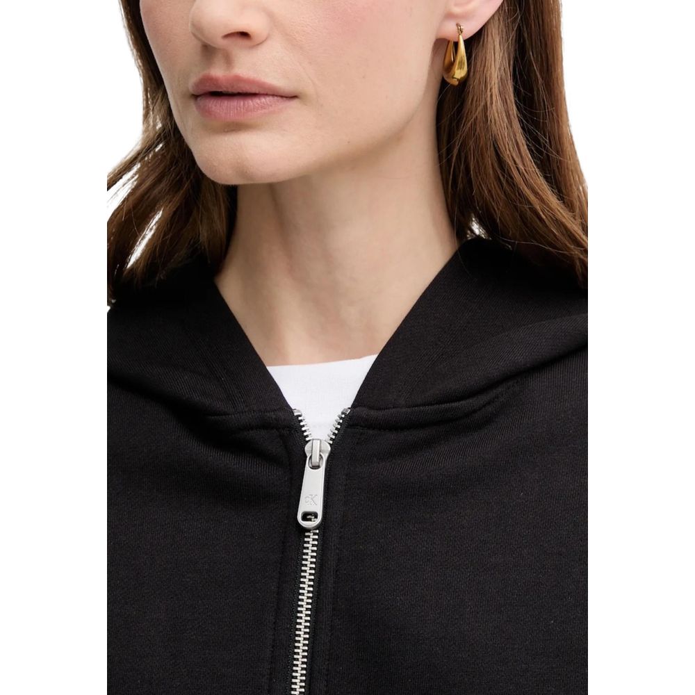 Calvin Klein Jeans Black Cotton Hoodie | Regal Royce
