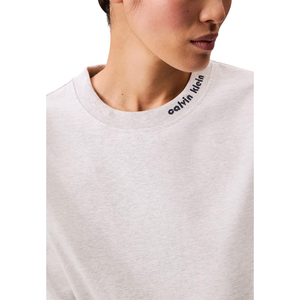 Calvin Klein Jeans Gray Cotton T-Shirt | Regal Royce
