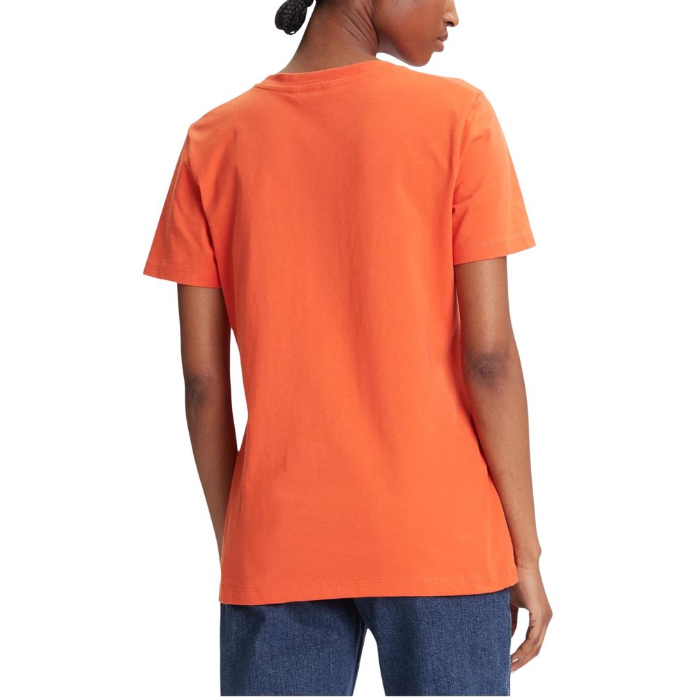 Tommy Hilfiger Orange Recycled Cotton T-Shirt | Regal Royce