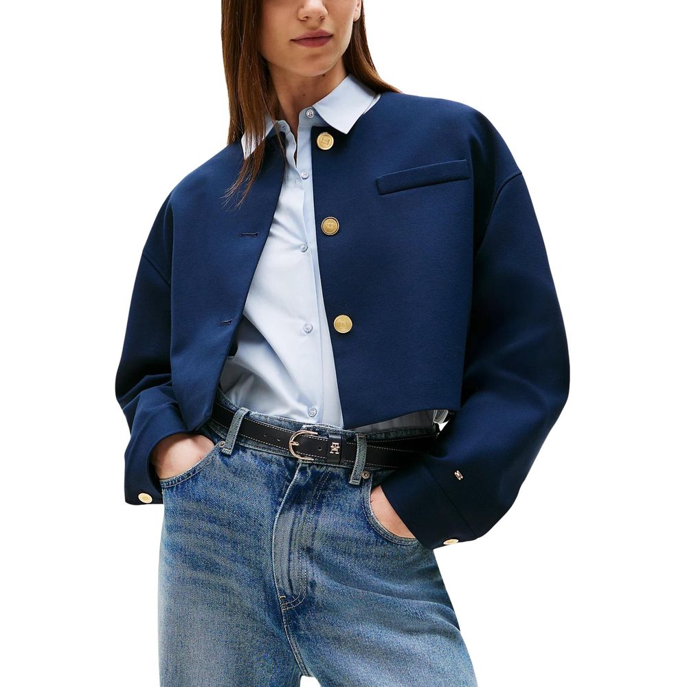 Tommy Hilfiger Blue Viscose Blazer | Regal Royce