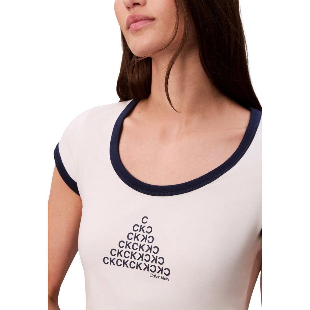 Calvin Klein Jeans White Cotton Tank Tops | Regal Royce