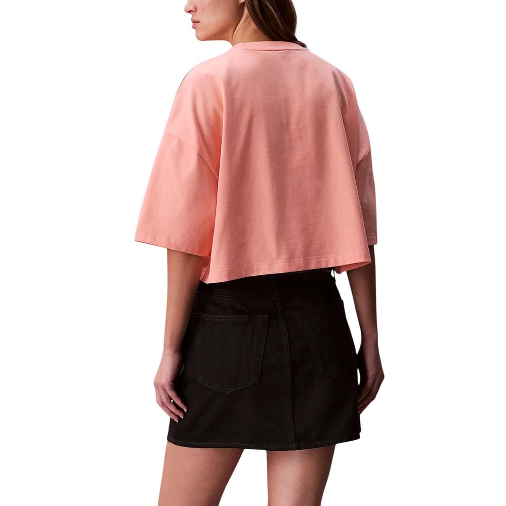 Calvin Klein Jeans Orange Cotton T-Shirt | Regal Royce