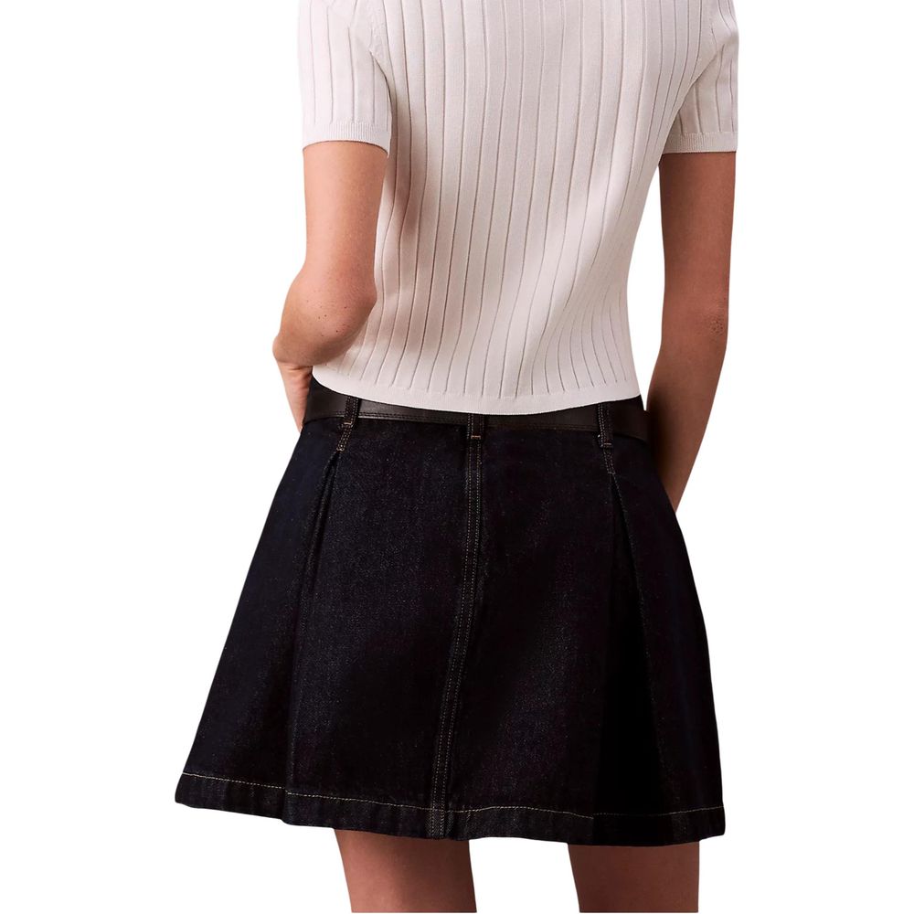 Calvin Klein Jeans Blue Cotton Mini Skirt | Regal Royce