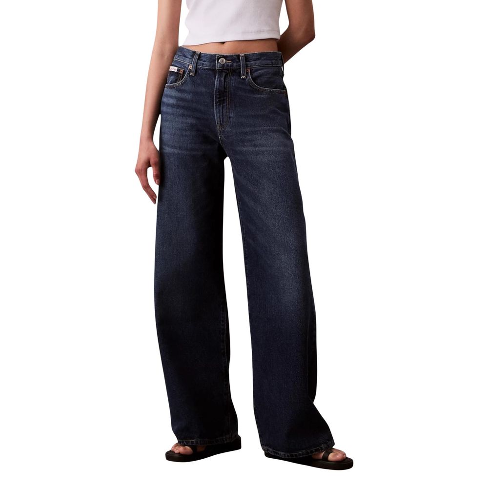 Calvin Klein Jeans Blue Recycled Cotton Bootcut Jeans | Regal Royce