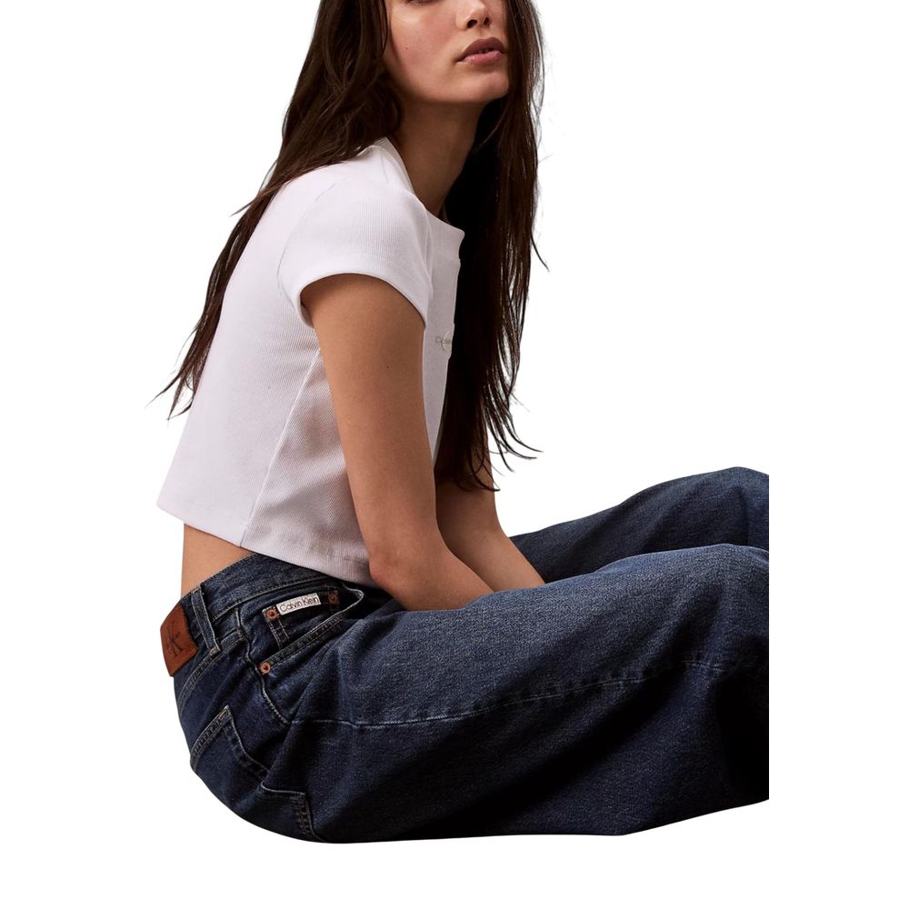 Calvin Klein Jeans Blue Recycled Cotton Bootcut Jeans | Regal Royce