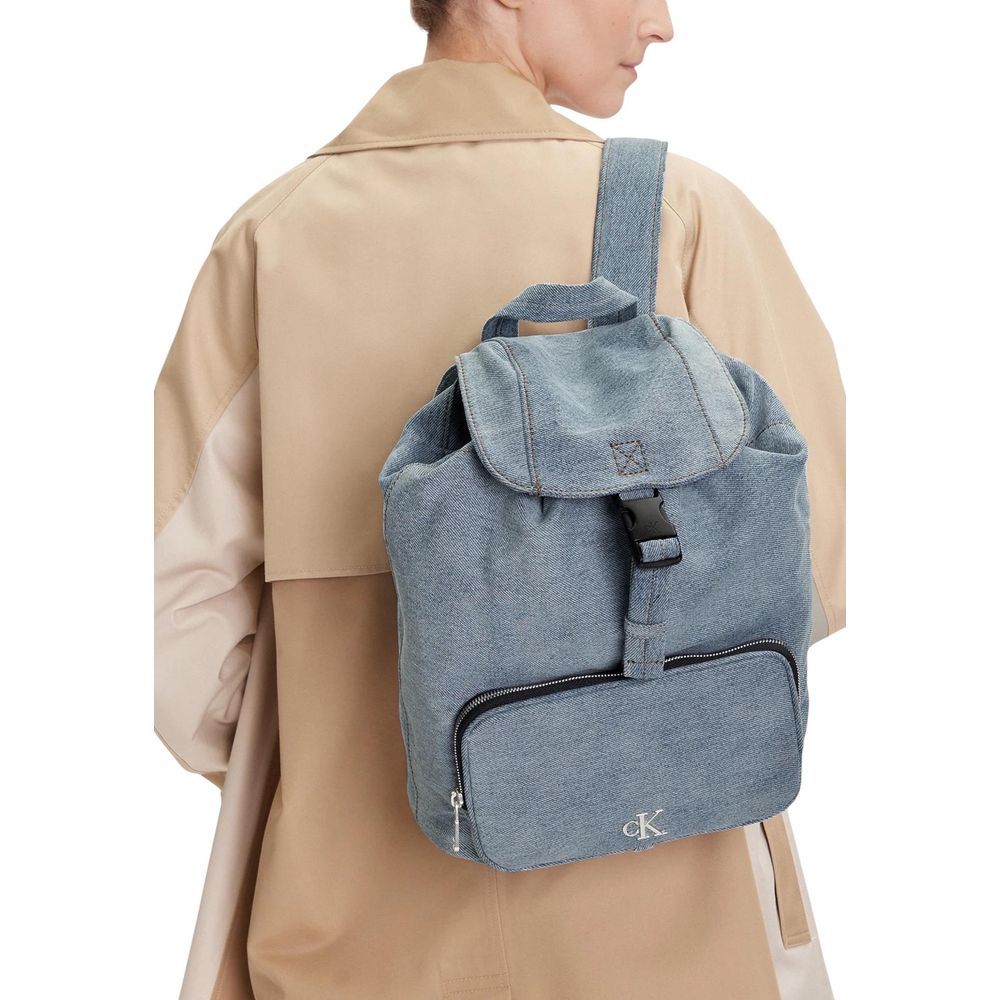 Calvin Klein Blue Cotton Backpack | Regal Royce