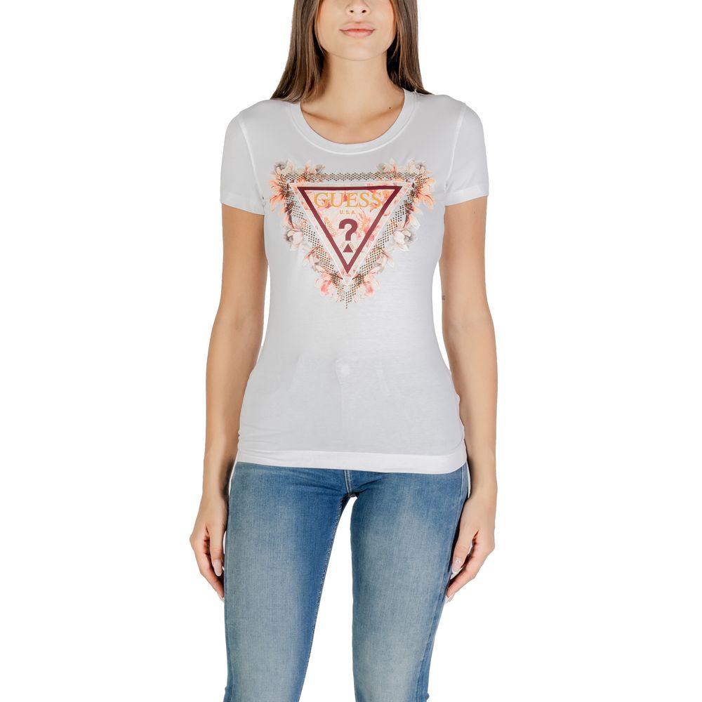 Guess White Cotton T-Shirt | Regal Royce