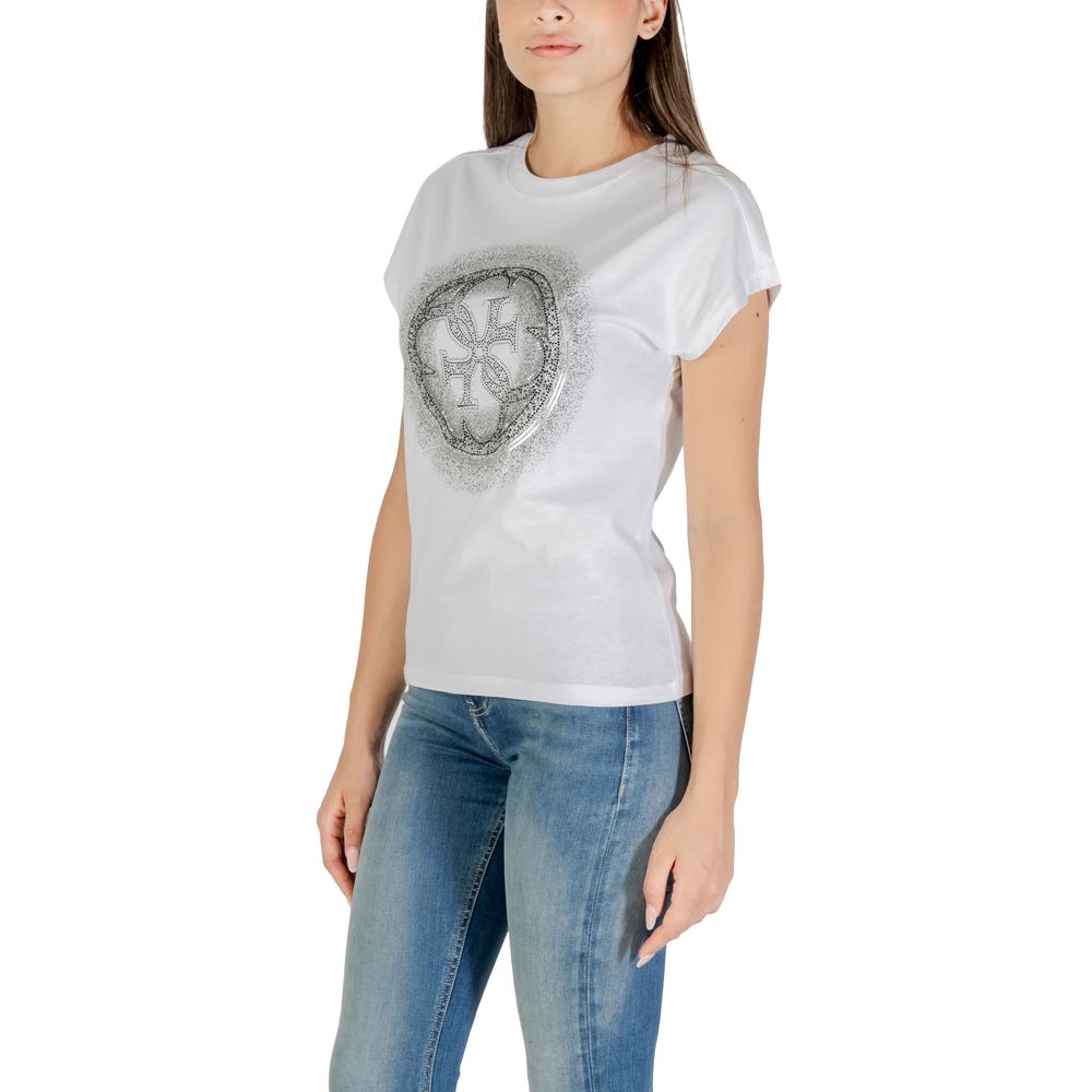 Guess White Cotton T-Shirt | Regal Royce